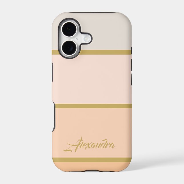 Create your own Chic Personalized Monogram  Case-Mate iPhone Case (Back)