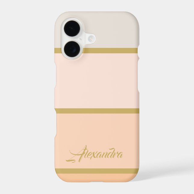Create your own Chic Personalized Monogram  iPhone Case (Back)