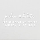 Create Your Own Chic Wedding Return Address