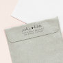 Create Your Own Chic Wedding Return Address Rubber Stamp