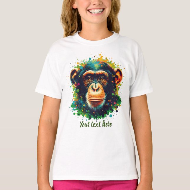 Create your own chimpanzee T-Shirt (Front)