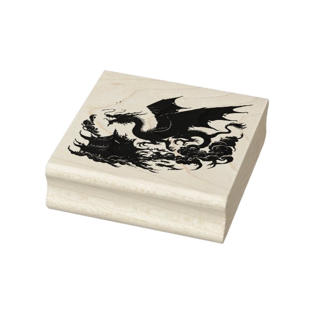 Create Your Own Chinese Dojo Castle Dragon Rubber Stamp (Stamp)