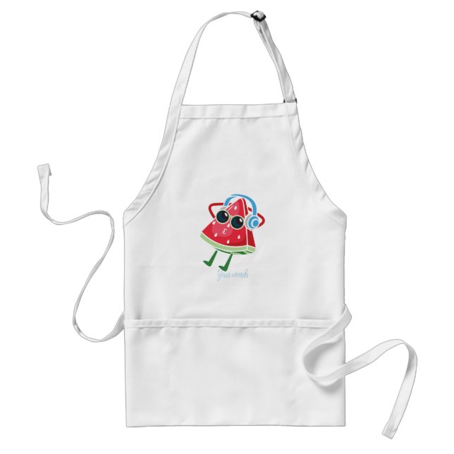 Create Your Own Chllin' Watermelon Adult Apron (Front)