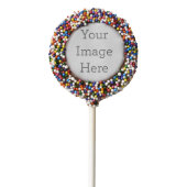Milk Chocolate Dipped Oreo® Cookie Pops, Confetti Sprinkles, (Zoomed)