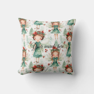 Create Your Own Christmas Fairy Throw Pillow