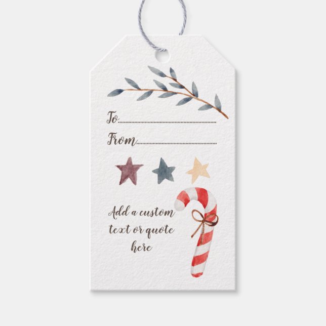 Create Your Own Christmas Gift Tags (Front)