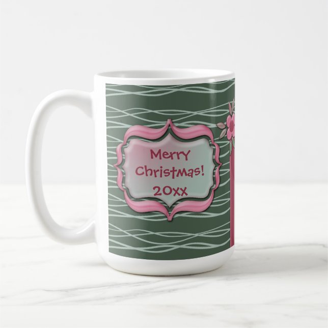 Create Your Own Christmas Holiday Family Photo Coffee Mug (Left)