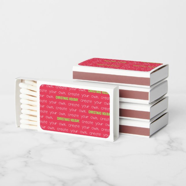 Create your own Christmas Matchboxes (Stacked)