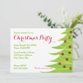 Create Your Own Christmas Party Invitation (Standing Front)