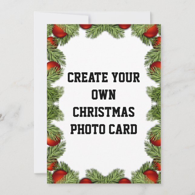 CREATE YOUR OWN CHRISTMAS PHOTO CARD (Front)