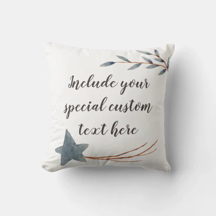 Create your own Christmas Pillow Zazzle