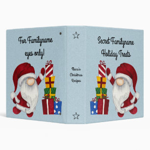 Create Your Own Christmas Presents Gnomes 3 Ring Binder