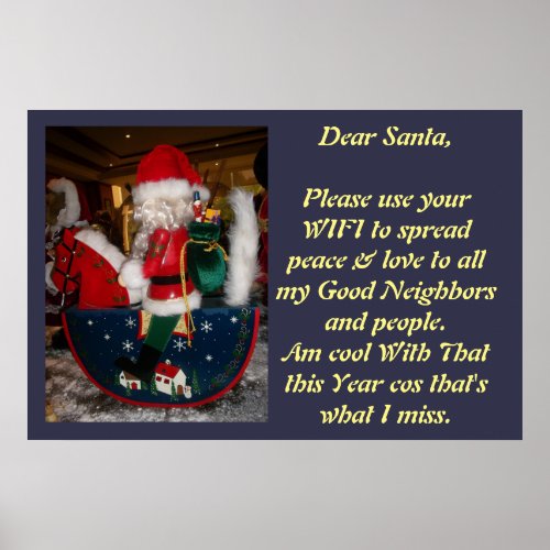 Create Your Own Christmas WIFI Poster wishes