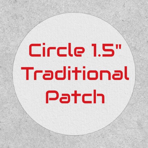 Create Your Own Circle 1.5" Traditional Patch