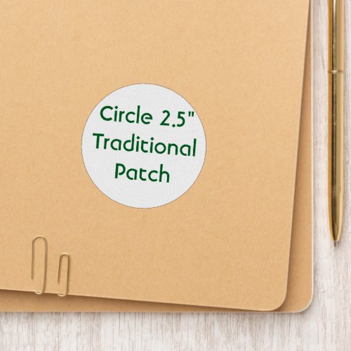 Create Your Own Circle 2.5" Traditional Patch