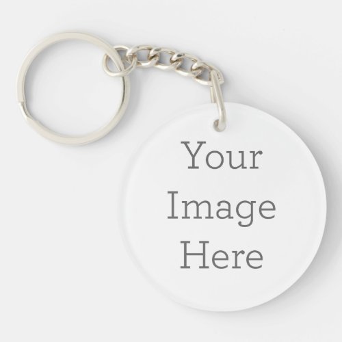 Create Your Own Circle Acrylic Keychain