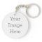 Create Your Own Circle Double-sided Keychain