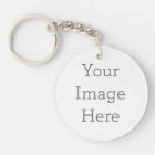 Create Your Own Circle Double-sided Keychain