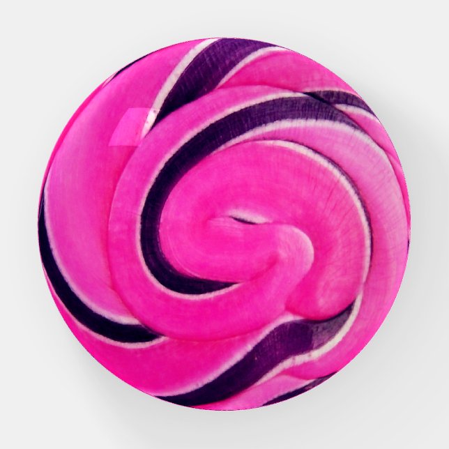 Create Your Own Circle Photo Paperweight (Front)