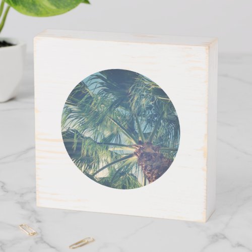 Create Your Own Circle Shape Photo Wooden Box Sign