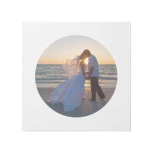 Create Your Own Circle Shape Wedding Photo Gallery Wrap