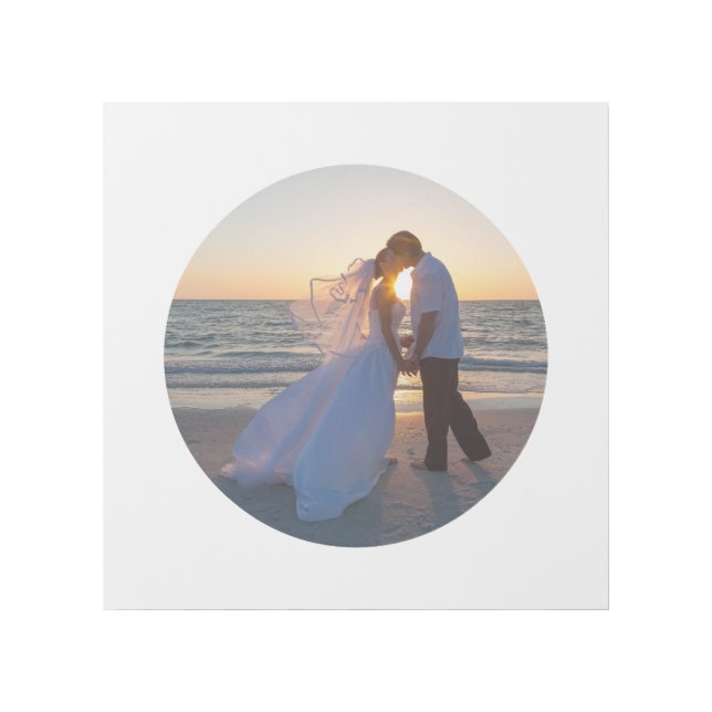 Create Your Own Circle Shape Wedding Photo Gallery Wrap (Front)