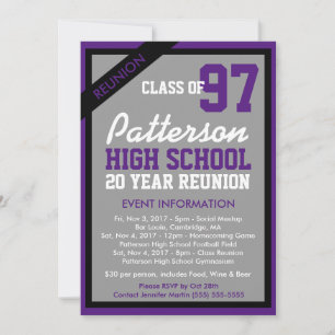 Create Your Own Class Reunion Invitation
