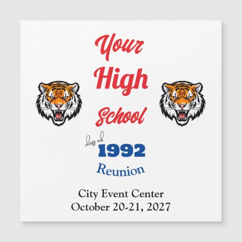 Create Your Own Class Reunion Save the Date Magnet