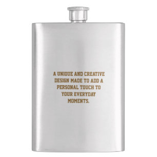 Create Your Own Classic 8oz Stainless Steel Flask