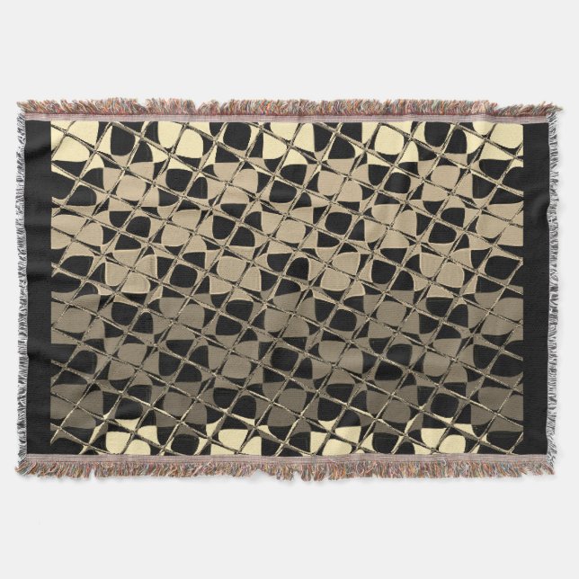Create your own Classic Checkerboard tile pattern Throw Blanket (Front)