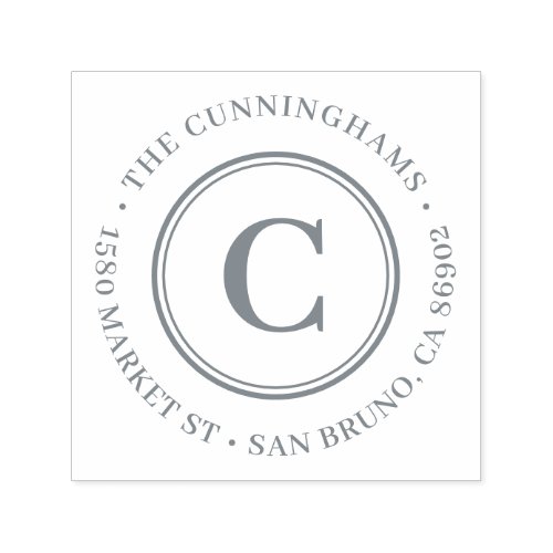 Create Your Own Classic Monogram Return Address Self-inking Stamp Create Your Own Classic Monogram Return Address Self_inking Stamp