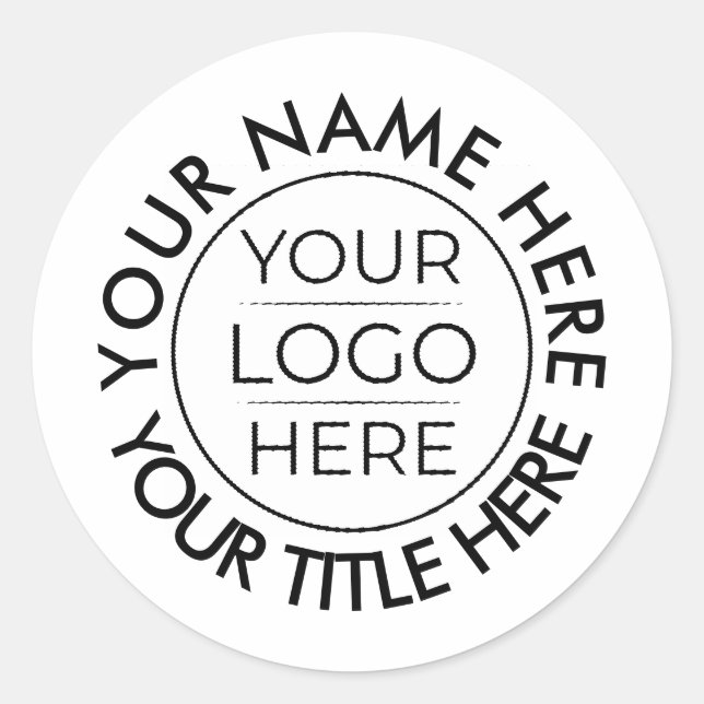Create Your Own Classic Round Sticker (Front)