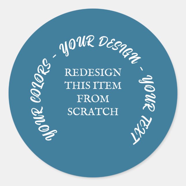 Create Your Own Classic Round Sticker (Front)