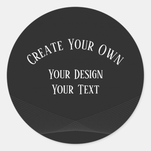 Create Your Own Classic Round Sticker