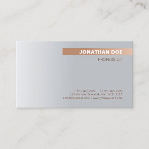 Create Your Own Classy Modern Premium Silk Luxe Business Card