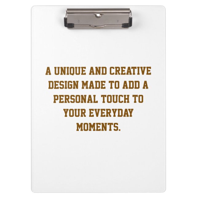 Create Your Own Clipboard (Front)