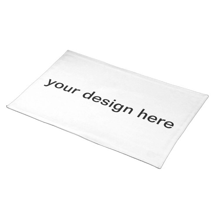 create your own cloth placemat Zazzle