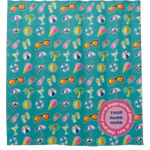 Create Your Own Coastal Pattern Monogram Teal