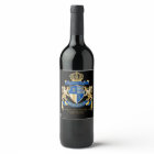 Create Your Own Coat of Arms Blue Gold Lion Emblem