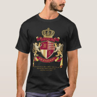 Create Your Own Coat of Arms Red Gold Lion Emblem