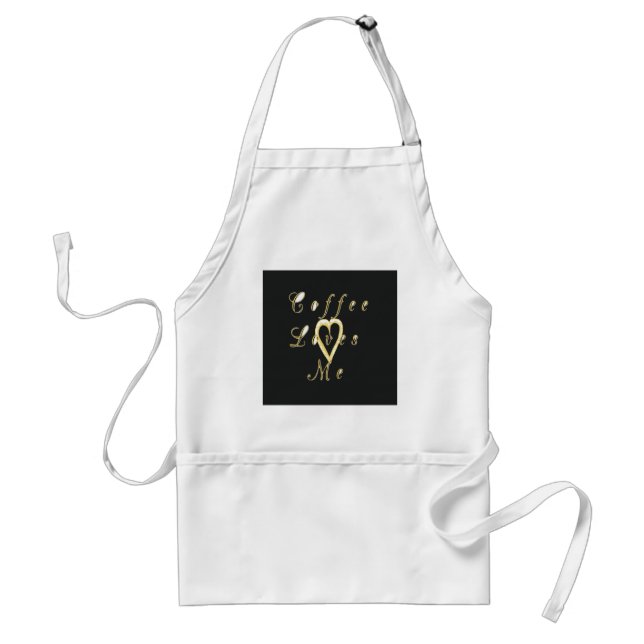 Create Your Own Coffee love me. Adult Apron (Front)