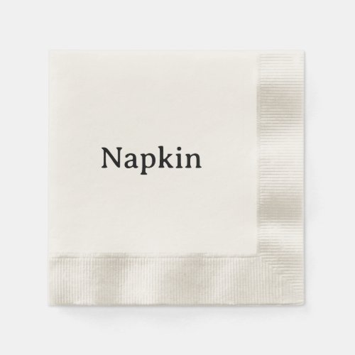 Create Your Own Coined Cocktail Ecru Napkins