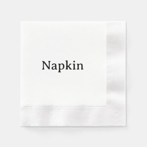 Create Your Own Coined Cocktail White Napkins