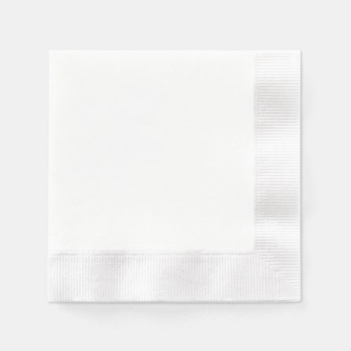 Create Your Own Coined Cocktail White Napkins