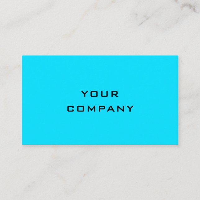 Create Your Own Color Business Cards Template (Front)
