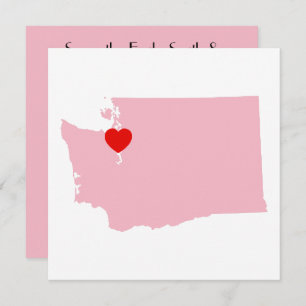 Create Your Own Color Washington Wedding Invitation