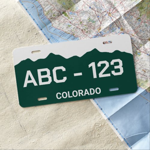 Create Your Own Colorado License Plate