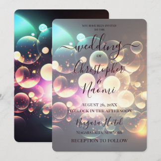 Create Your Own Colored Bubbles Invitation
