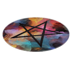Create Your Own Colorful Alcohol Ink Smoke Cutting Board