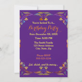 Create Your Own Colorful Birthday Party Invitation (Front)